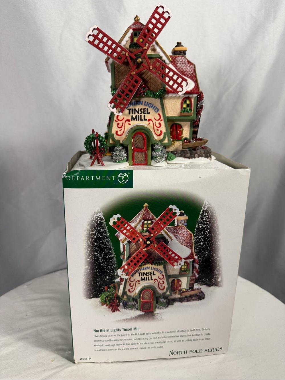 Department 56 North Pole Series Northern Lights
Tinsel Mill 1999 Christmas